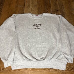 Vintage Lehigh Mountain Hawks Softball Crewneck Sweatshirt